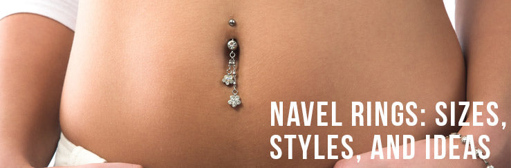 Opal flower shaped dangle belly button piercing ring aqua cz gemstones –  Siren Body Jewelry