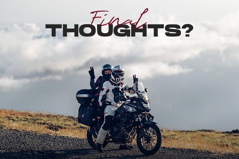 Final Thought On the Leather and Textile Motorcycle Gear For UK Weather.