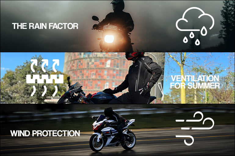 maximo moto motorcycle clothing for rainy, winter and summer weather