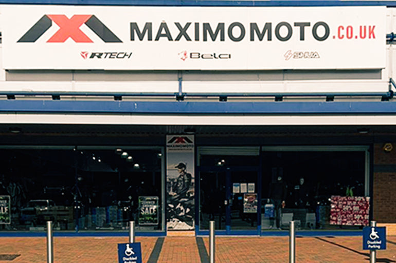 maximo movto motorcycle gear store unit 8 astle park front outside view