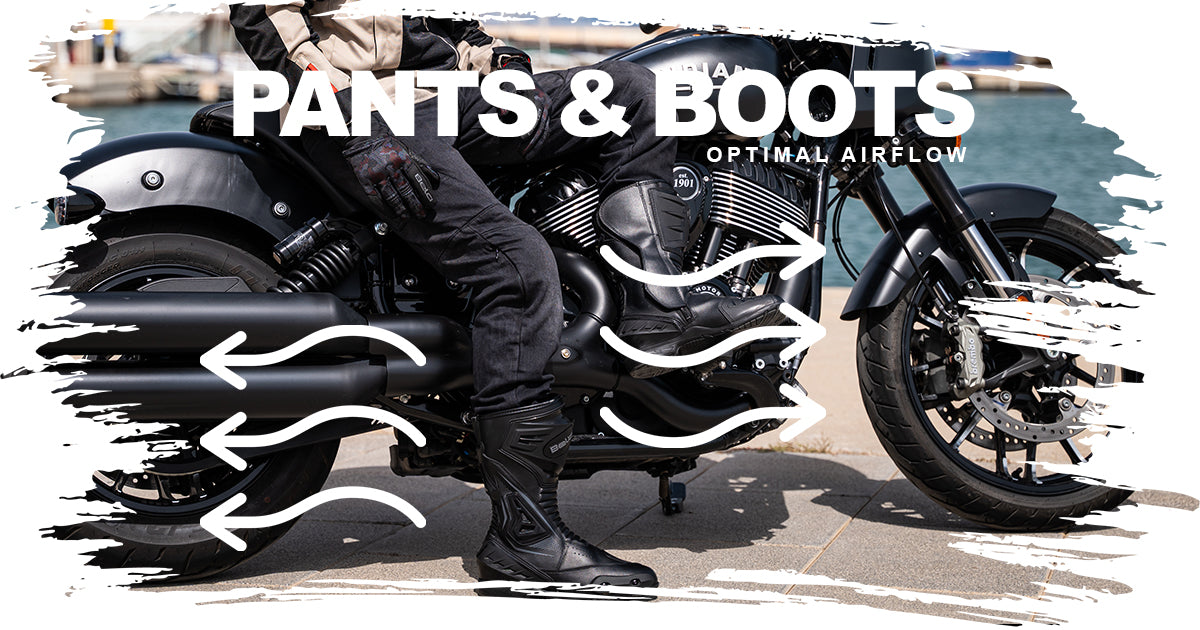 maximo moto motorcycle pants and boots