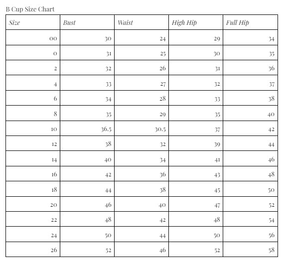 Size Charts – Proof