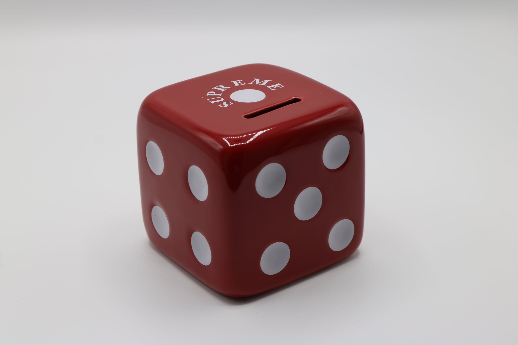 Supreme Ceramic Dice Piggy Bank Red – baytotheworld