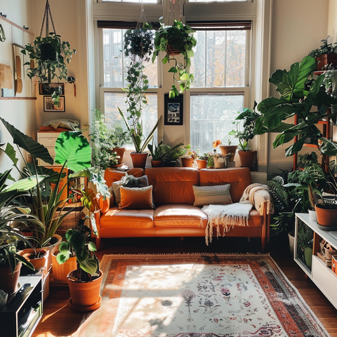 apartment with houseplants