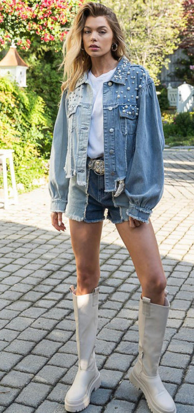 The Pearly Cowgirl Denim Jacket