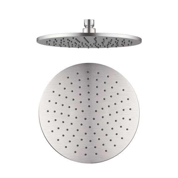 250MM ROUND SHOWER HEAD BRUSHED NICKEL