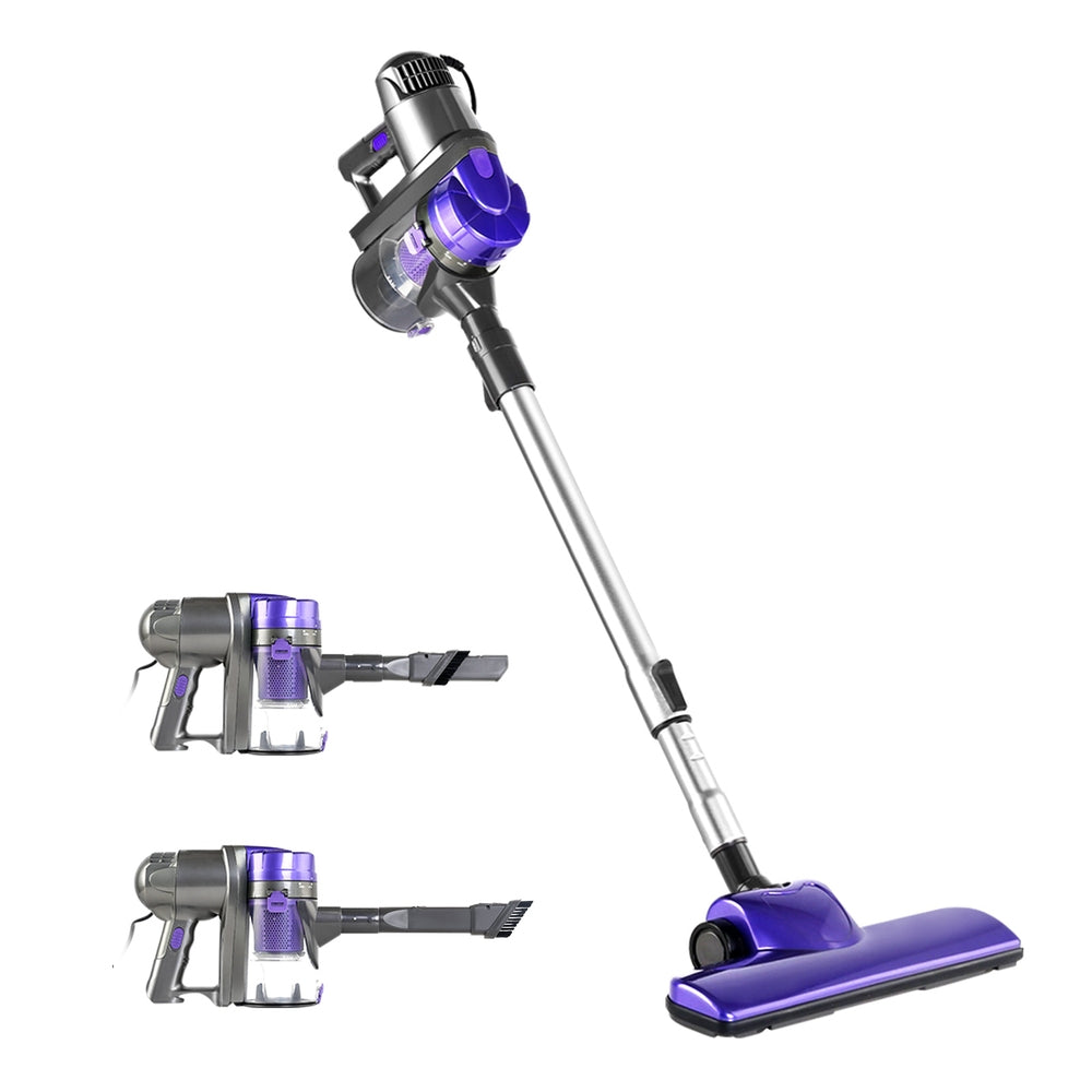 Devanti Corded Handheld Bagless Vacuum Cleaner - Purple And Silver