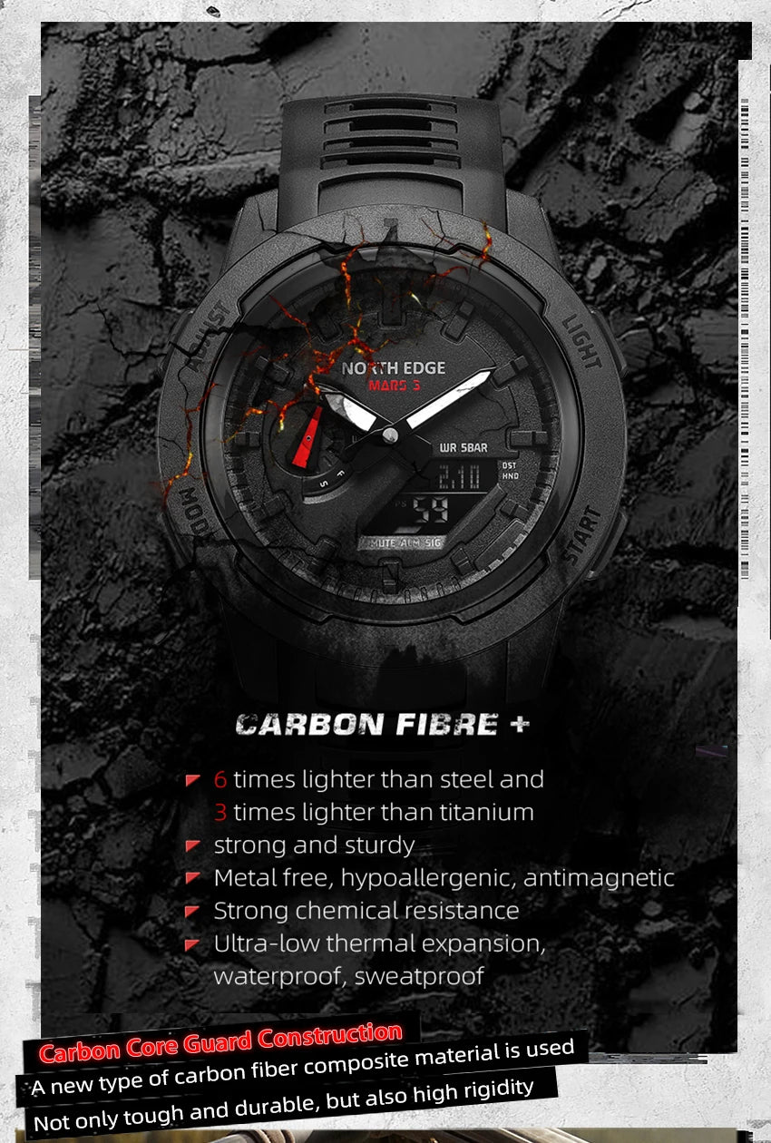 North Edge Mars 3 Carbon Fiber Case