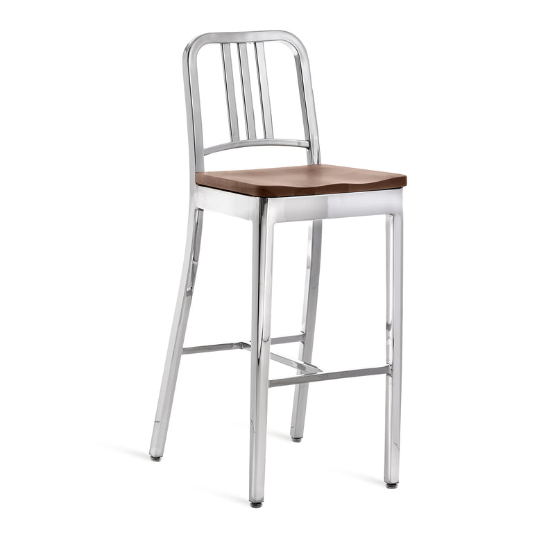 EMECO ALFI BARSTOOL HIGH BACK sgabello con schienale alto