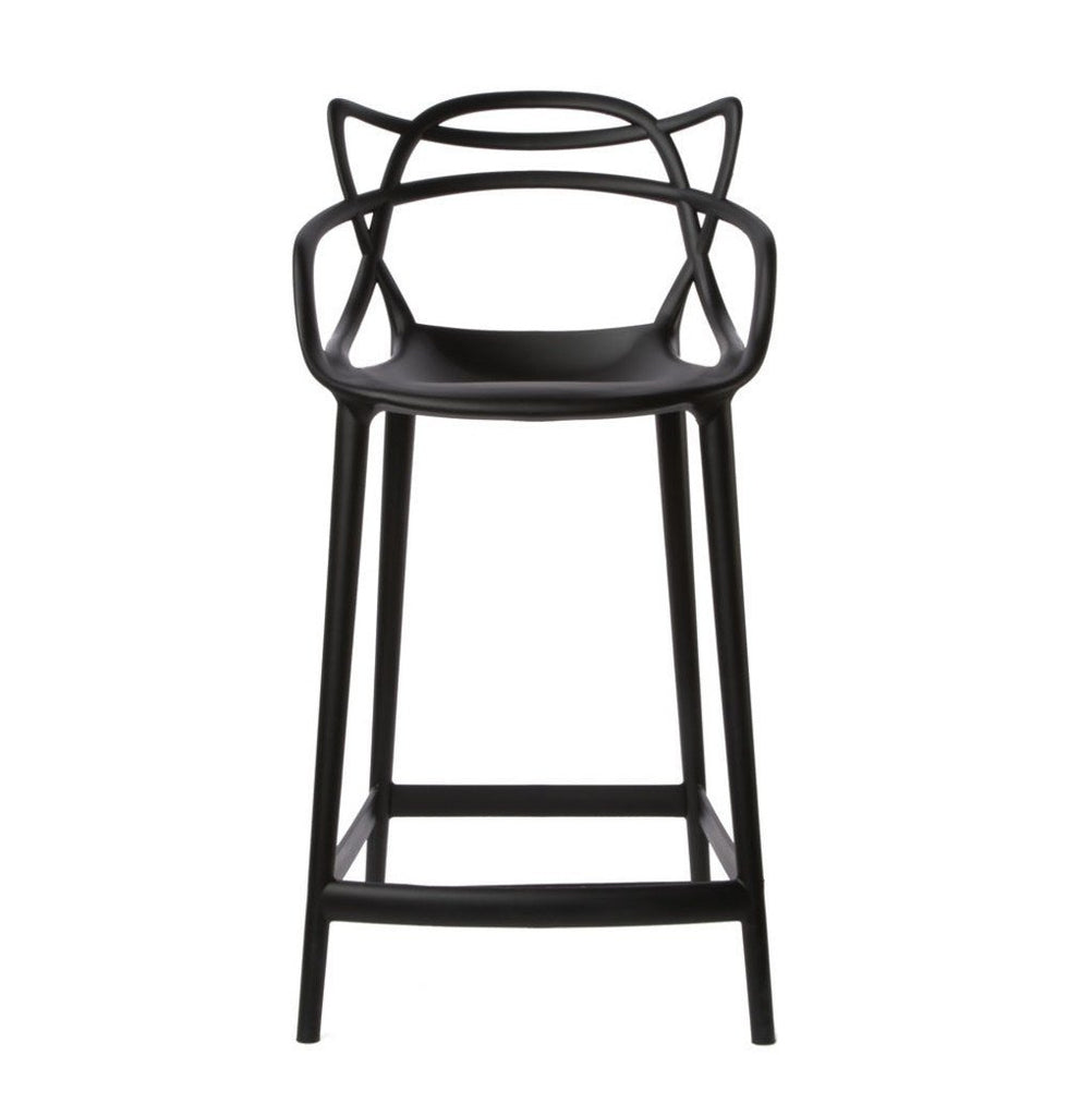 black and white woven bar stools