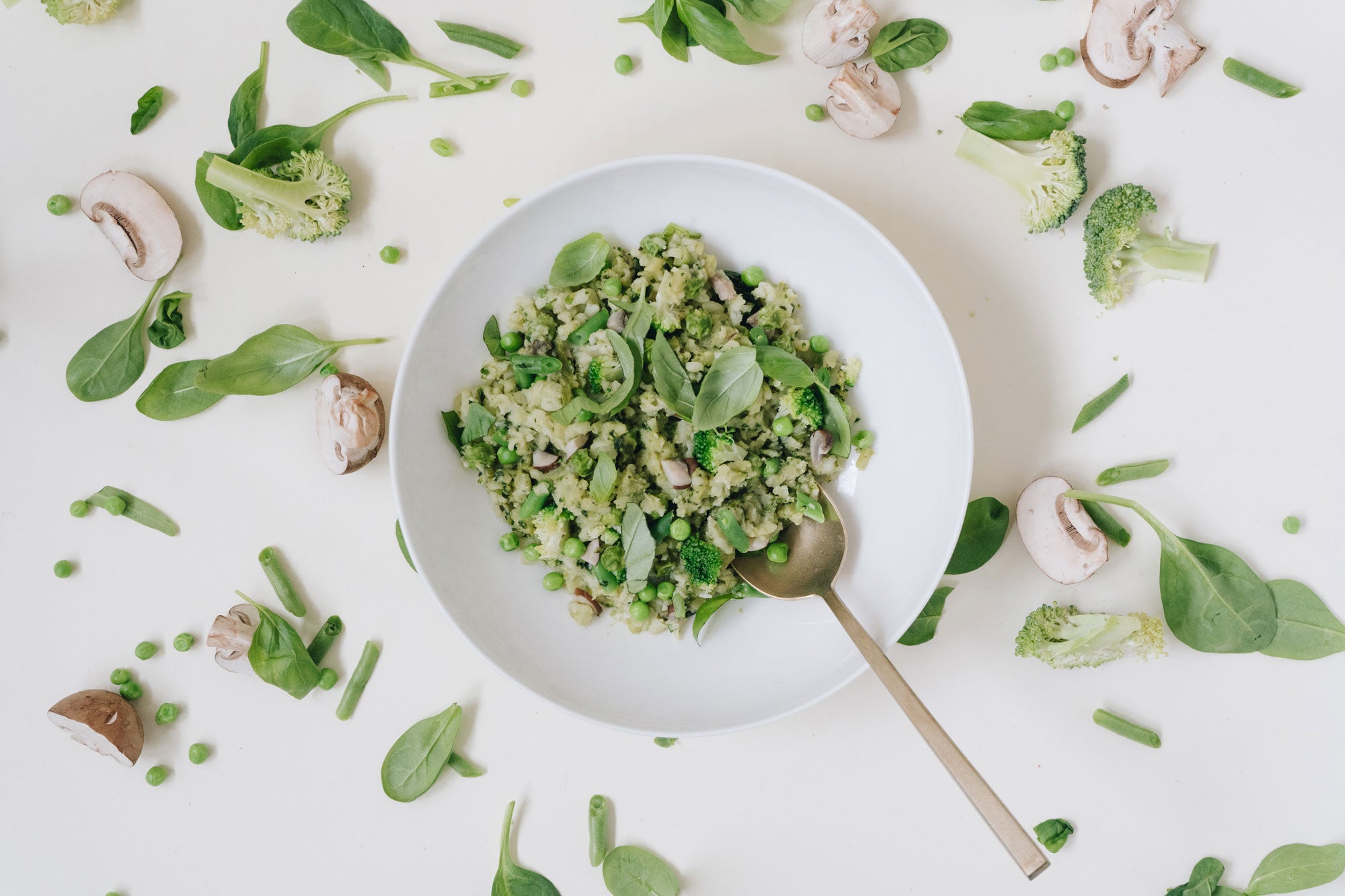 stashed green risotto