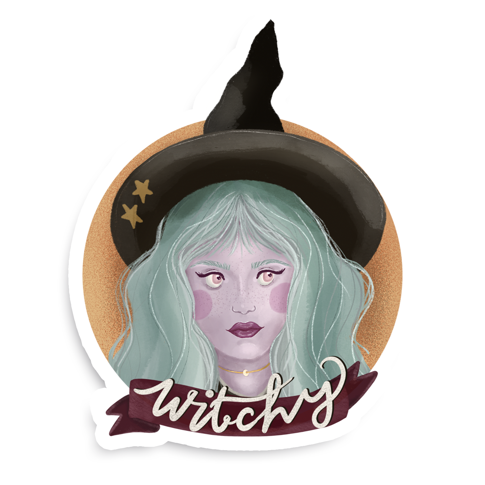 Cute Witchy Doodle Sticker Sheet for Bullet Journals Stickers - Studio Maddy