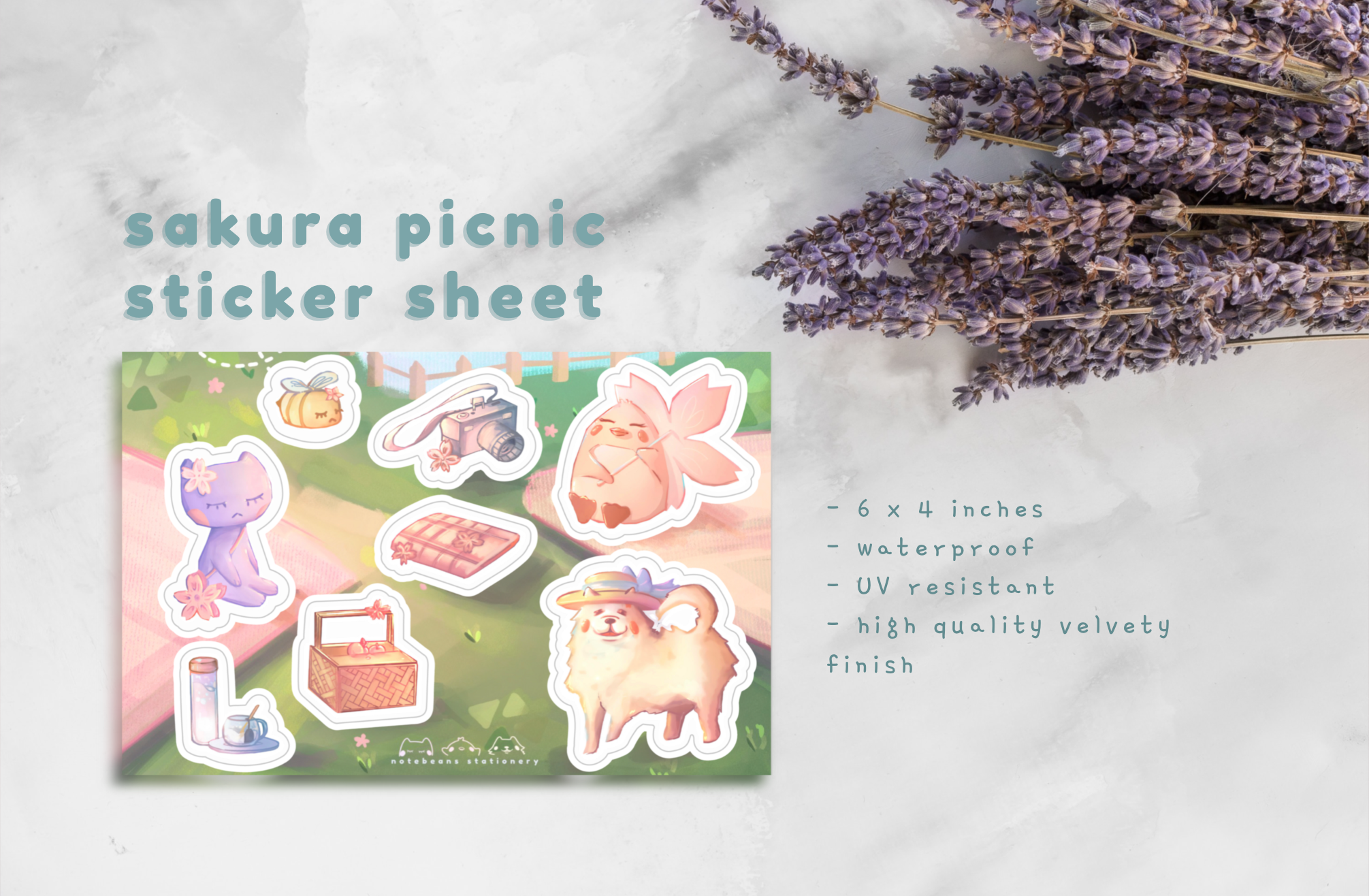 Sakura Picnic Sticker Sheet