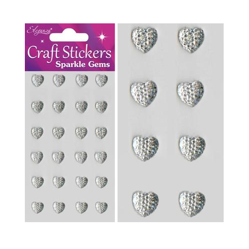 Silver Gem Stickers: Pack of 2 From 1.00 GBP