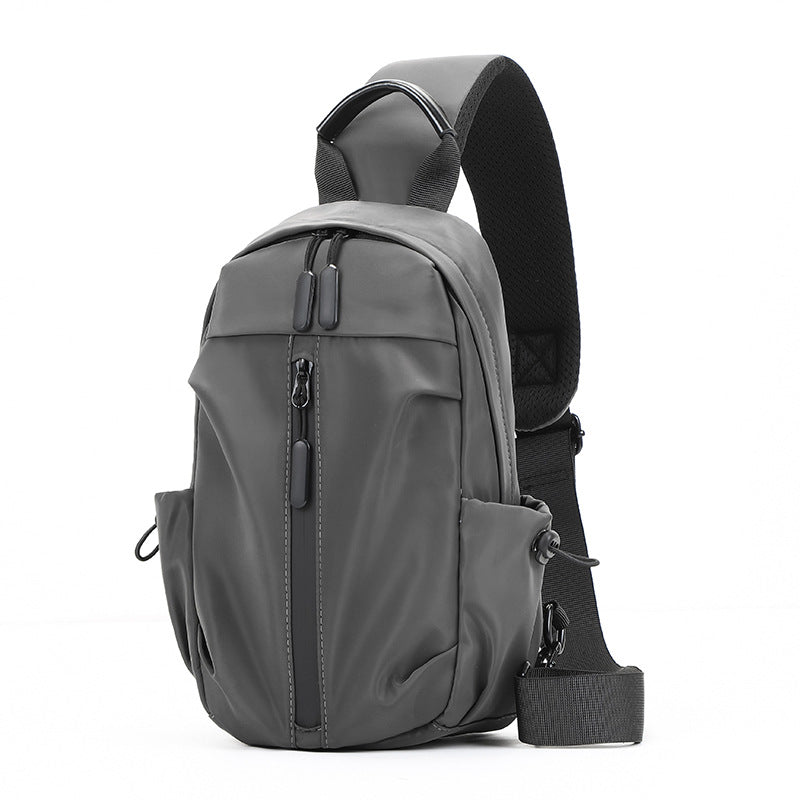 USB men's diagonal bag business cross-border men's bag outdoor travel chest bag new nylon waterproof shoulder bag
