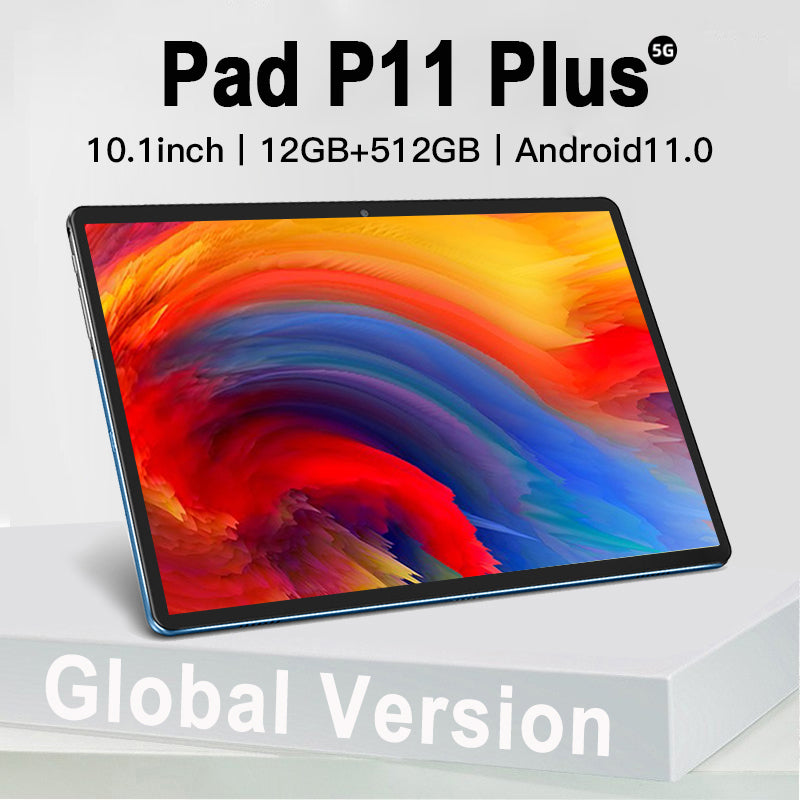 2022 Global version Pad P11 Plus Android tablet 12GB RAM 512GB ROM 10 inch tablets Android 11 Dual 5G 10 Core Pad Plus Tablet Pc