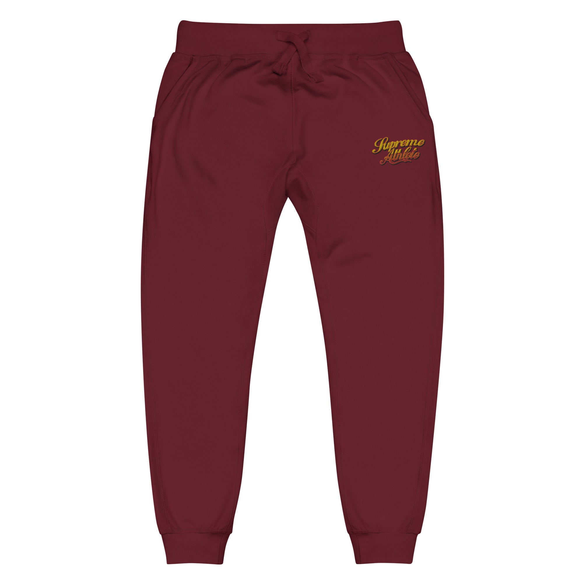 M supreme nike sweat pants burgundy