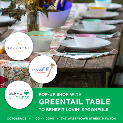 Serve Kindness Pop Up Event at Greentail Table