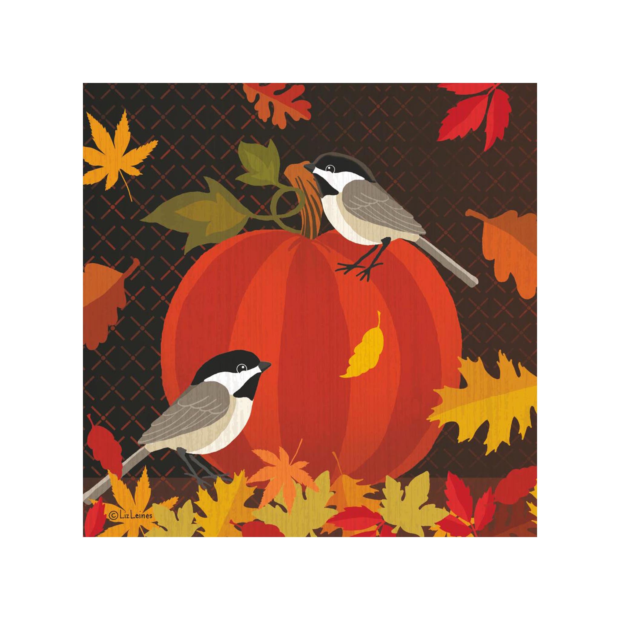 October Pumpkin Beverage Napkins