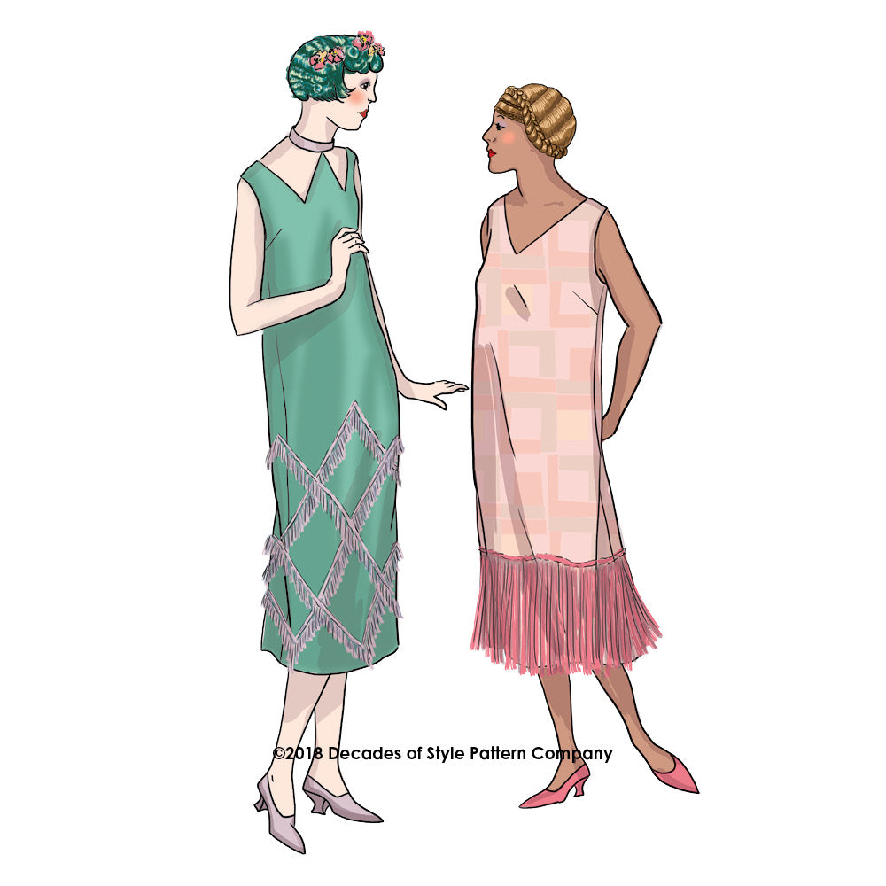 fringe dress 1920s