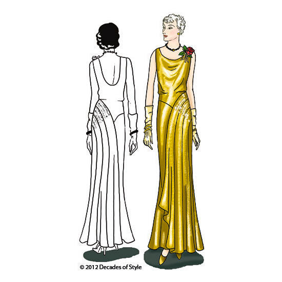 1930's evening gowns