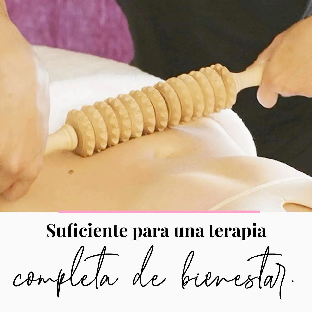 Rodillo de masaje de madera curvada para reducción de celulitis -  Herramientas de masaje manual de madera para tejido muscular profundo -  Masajeador