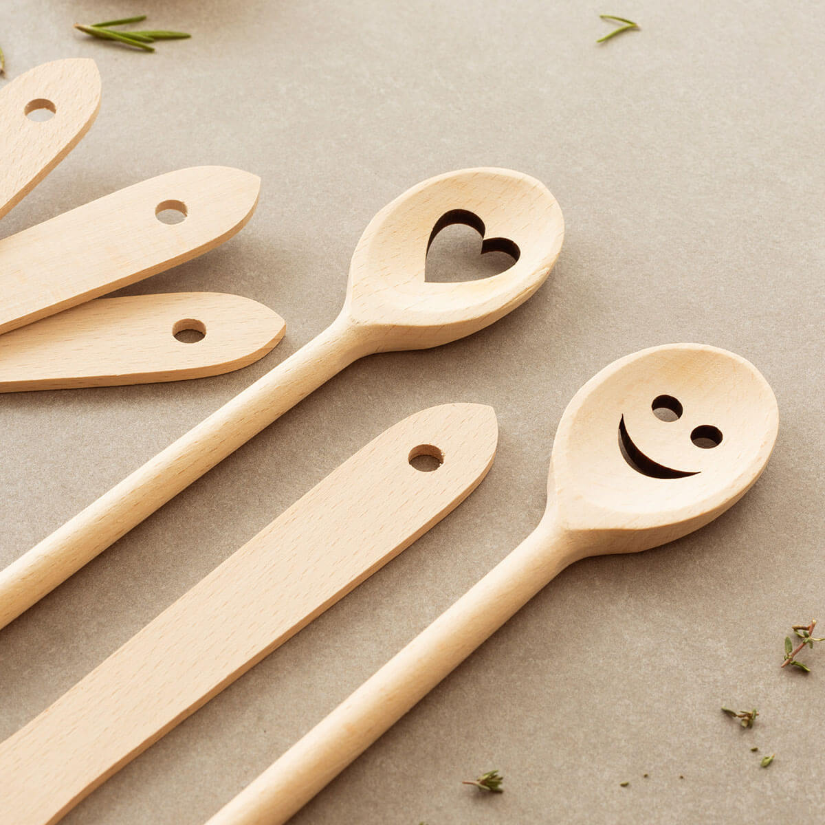 Tuuli Kitchen 6 Piece Wooden Cooking Spoons Kitchen Utensil Set