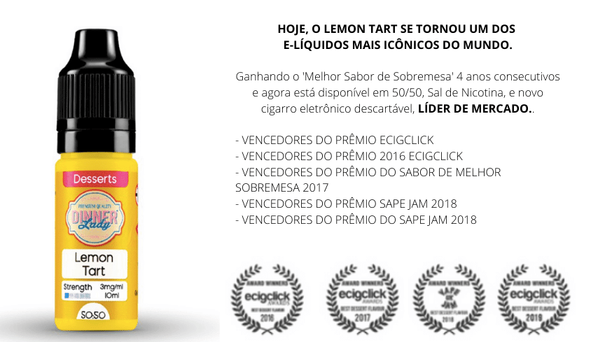 DINNER LADY - LEMON TART - 50MG - NIC SALT - 30ML
