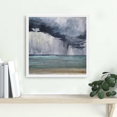 painting of ballyholme cloudburst on wall