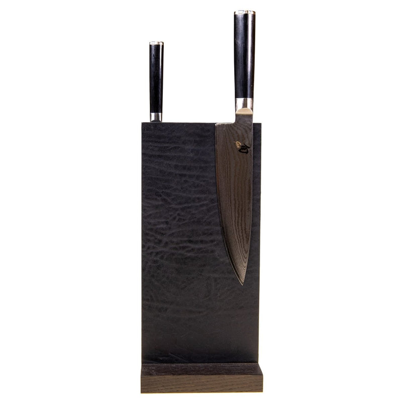 Smooth læder magnetisk knivblok - Knivblok fra DesignersBest