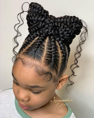 Cornrow Updo