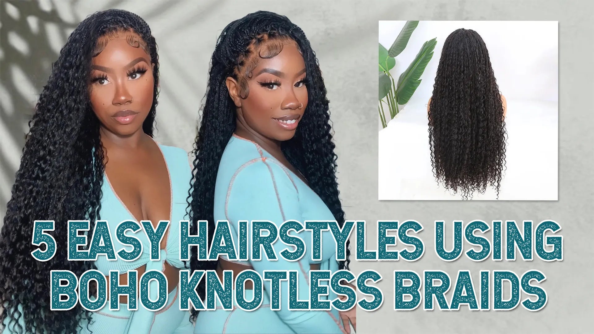 5 Easy Hairstyles Using Boho Knotless Braids – Ywigs