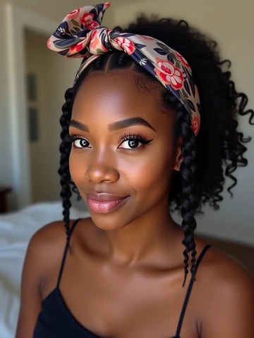 Box Braids with Headbands and Scarves