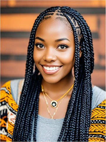 Braids with Tribal Patterns