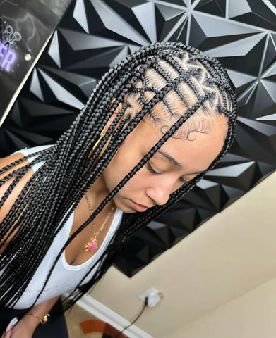 Classic Flip-Over Fulani Braids