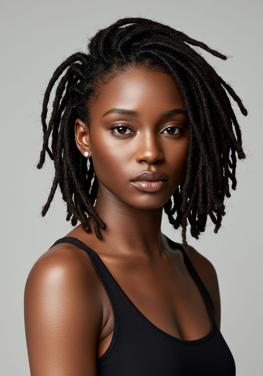 Effortless Half-Up, Half-Down Dreadlocks