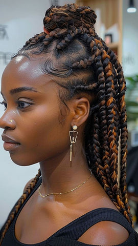 Large Knotless Braids