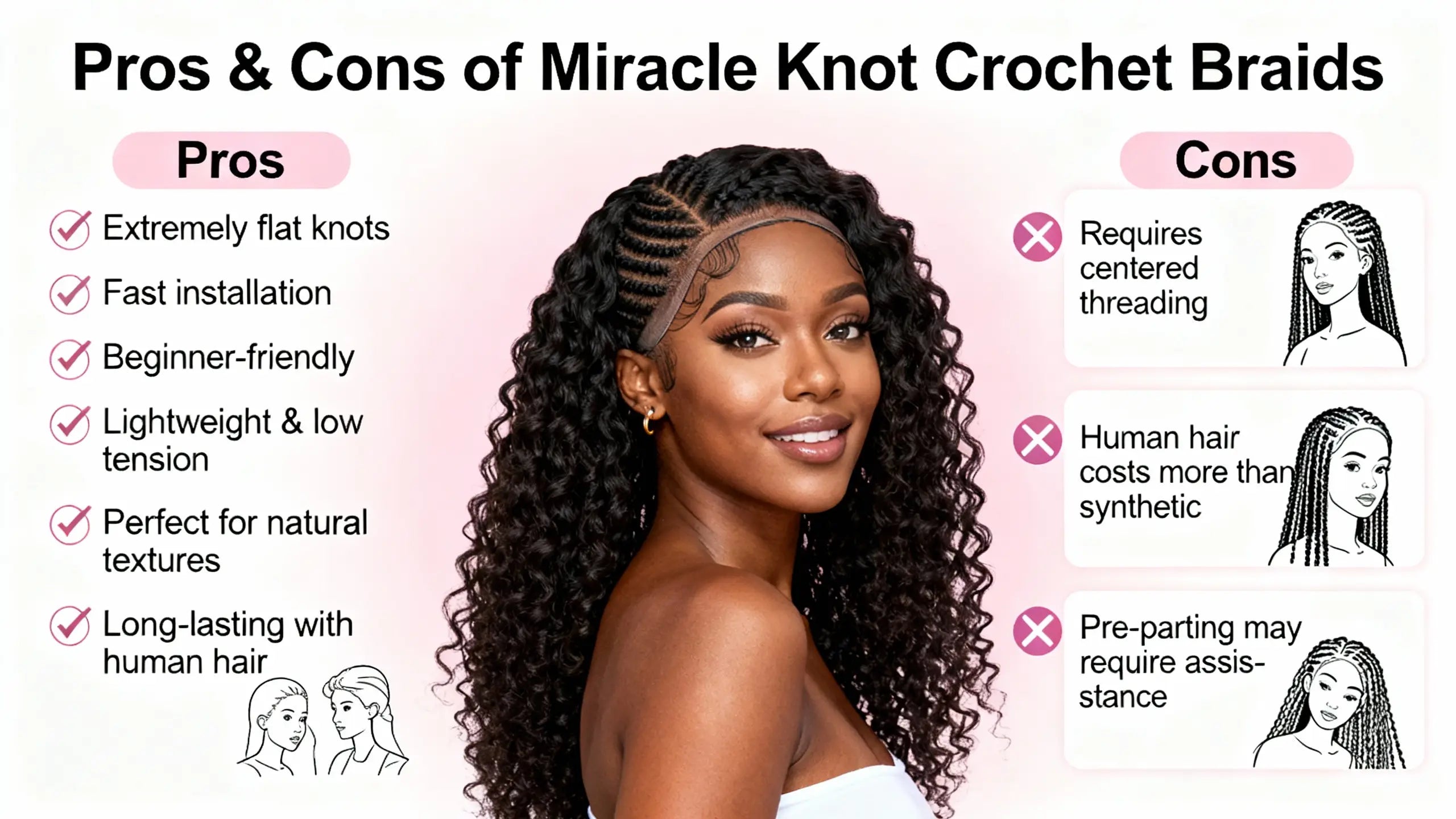 Pros & Cons of Miracle Knot Crochet Braids