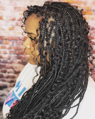 Statement Bohemian Goddess Box Braids