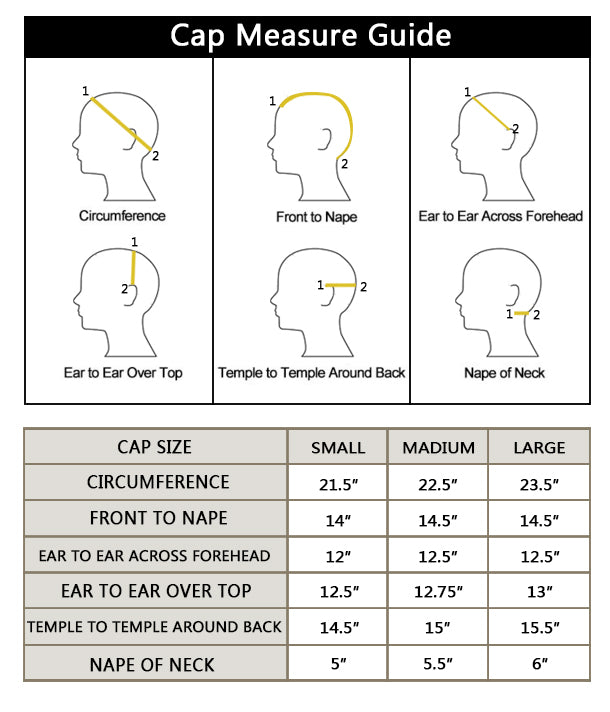 Cap Size Guide – Ywigs