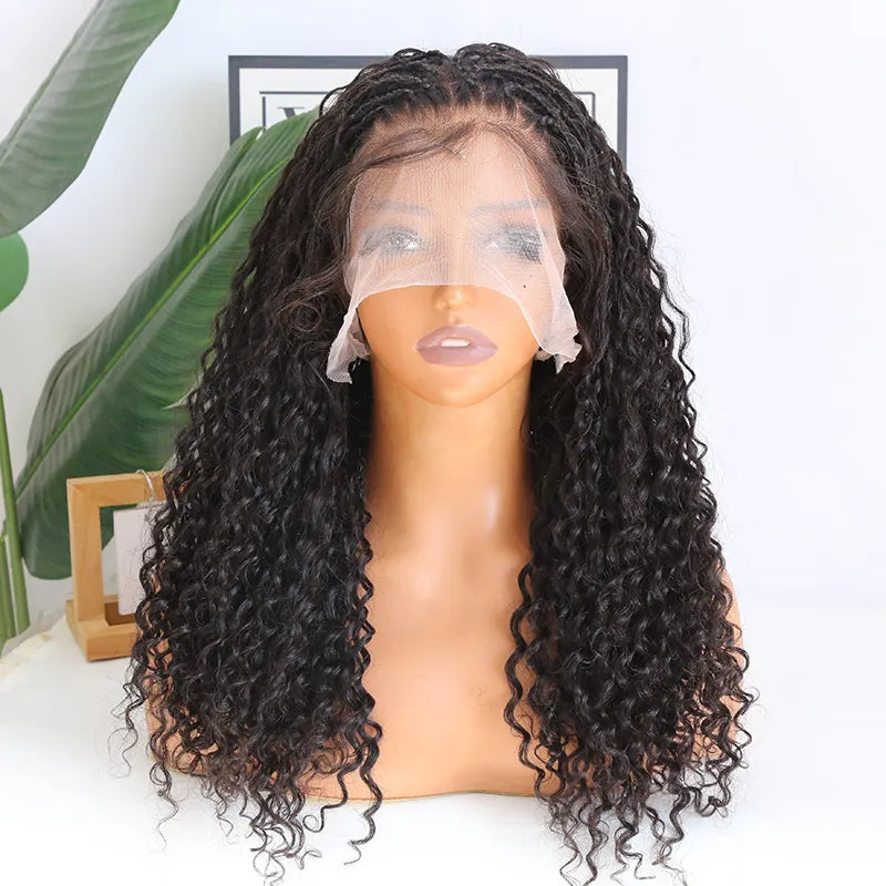 full lace human hair braided wig