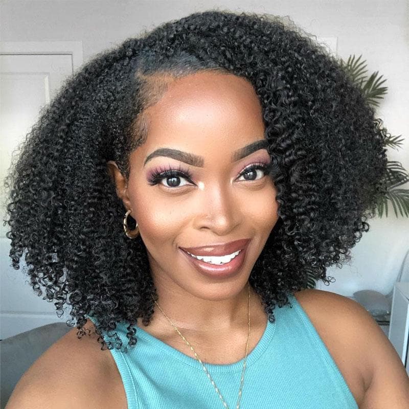 Brazilian Afro Kinky Curly Texture U Part Wigs AU15