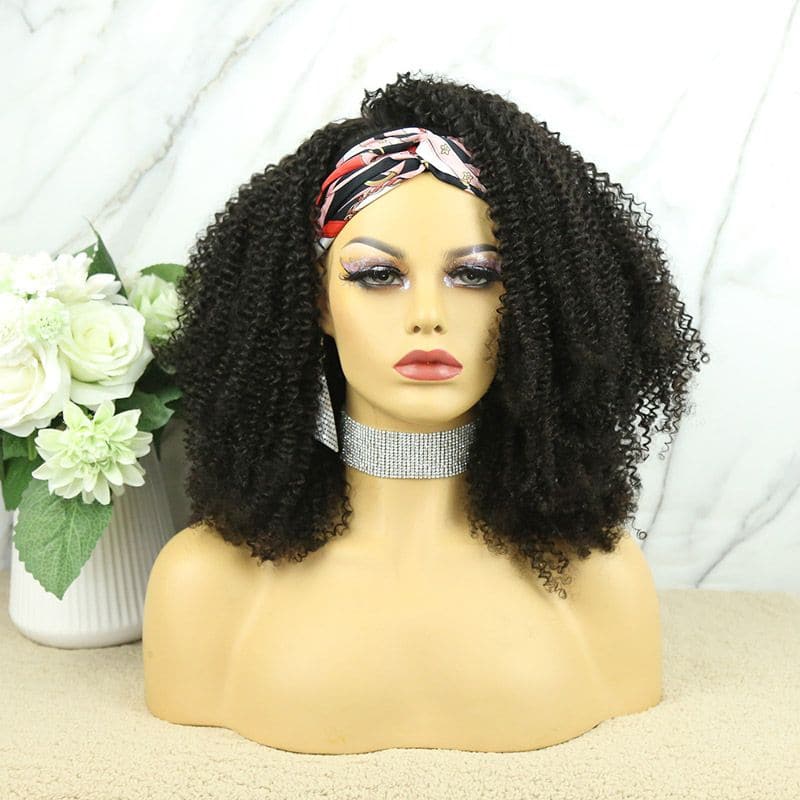 27 Honey Blonde Afro Kinky Curly Headband Wig Human Hair – Ywigs