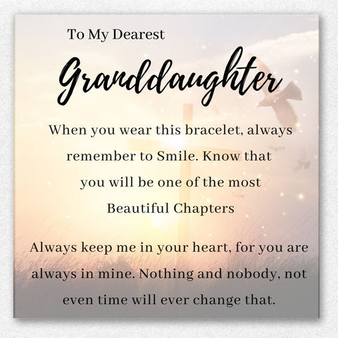 smile bracelet to my granddaughter