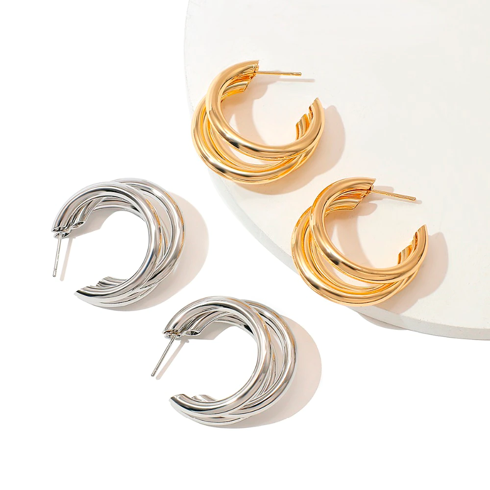 Triple Hoop Earrings – Vassias