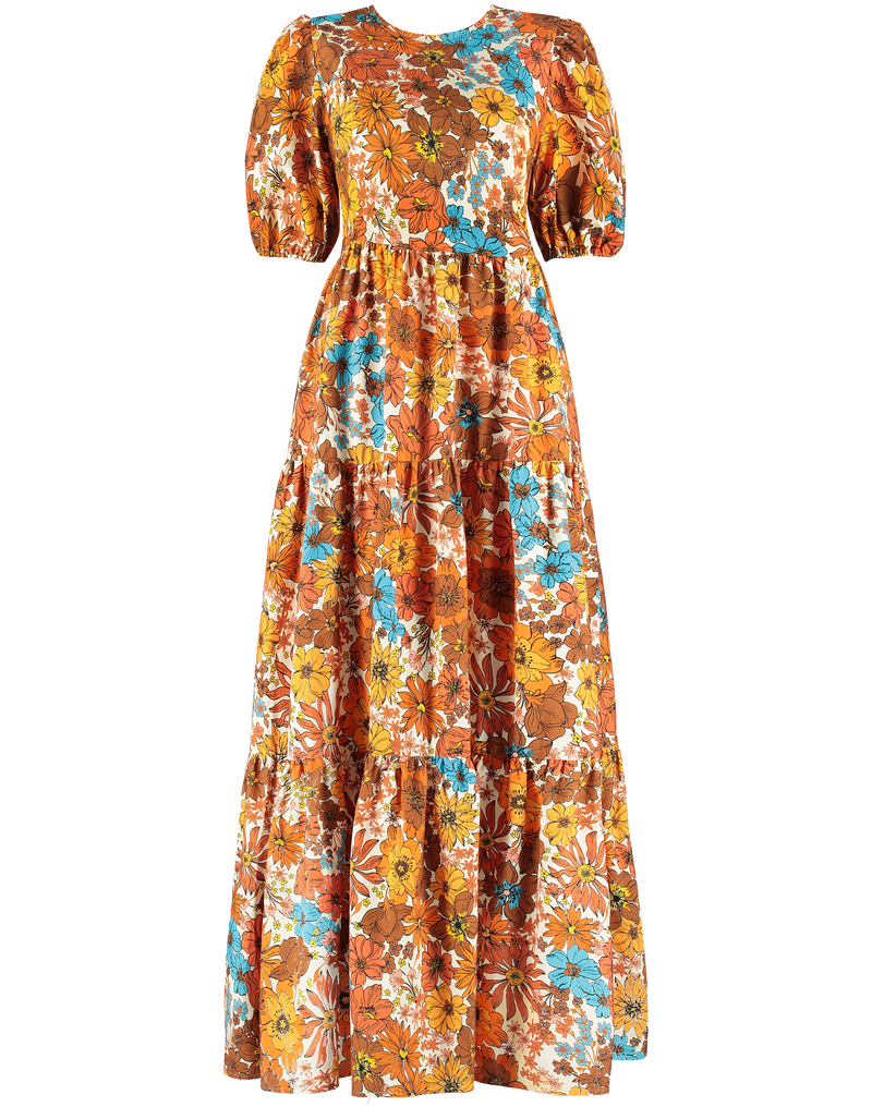 The Frances Cotton Maxi Dress in Floral – Lavaand