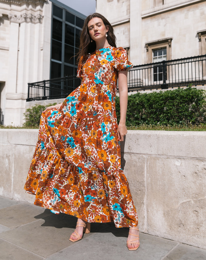 The Frances Cotton Maxi Dress in Floral – Lavaand