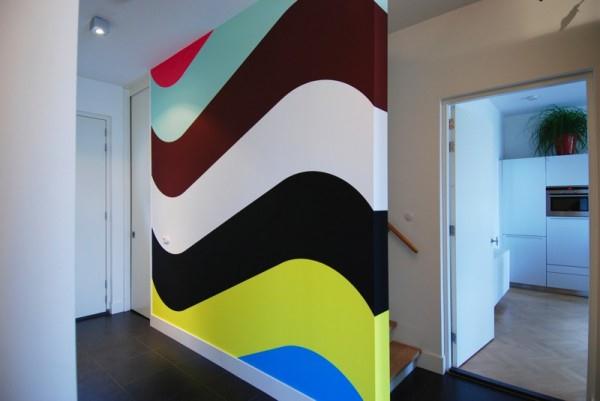 Colorful-Swirl-Modern-and-Stylish-Wall-Painting-Decoration-Ideas-Interesting-Interior-Design