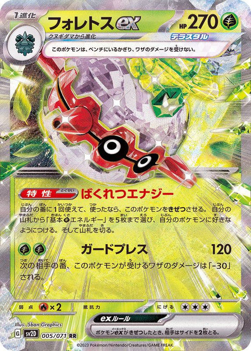 {005/071}Forretress ex RR | Japanese Pokemon Single Card