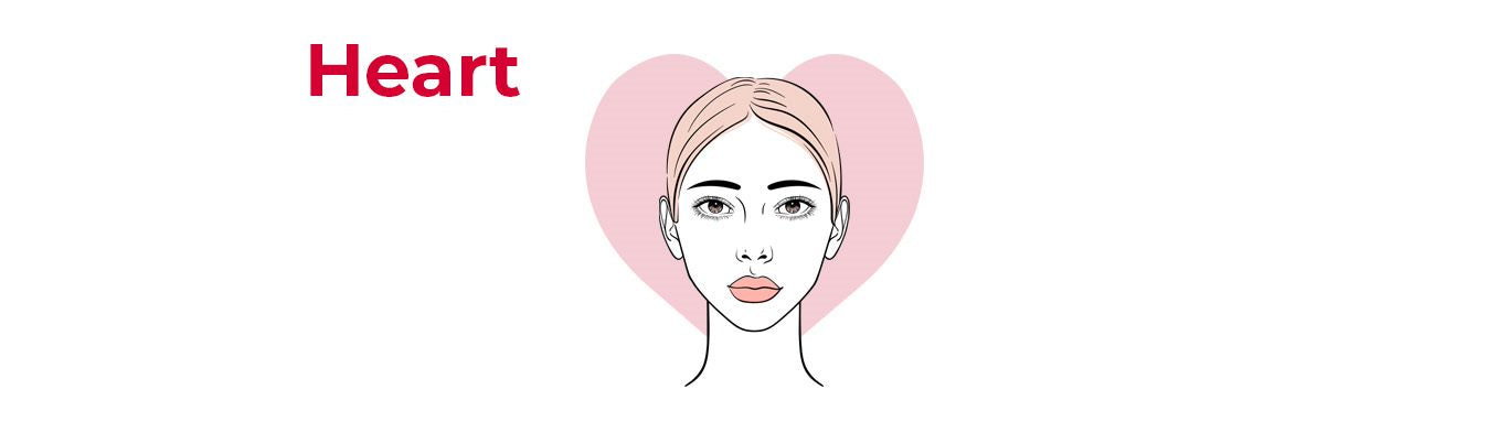 Imagine of a woman with a heart shaped face and fluffy brows